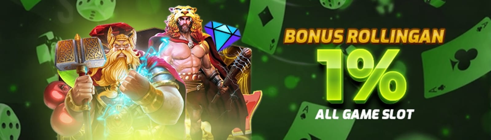 BONUS ROLLINGAN 1% SLOTGAME